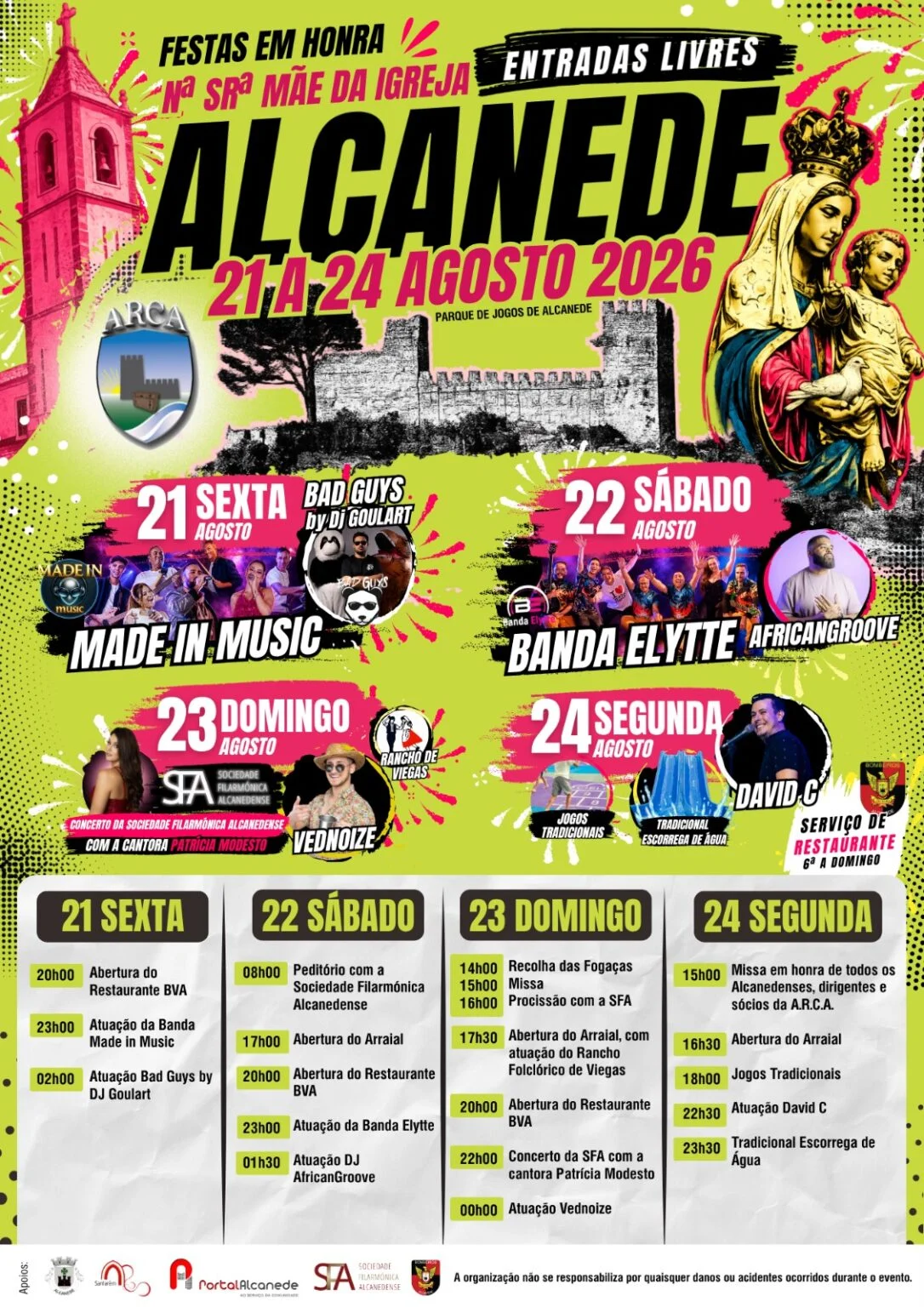 Cartaz Festa de Alcanede 2026